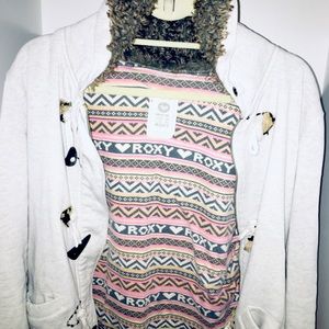 Very thick hooded zip up sweater